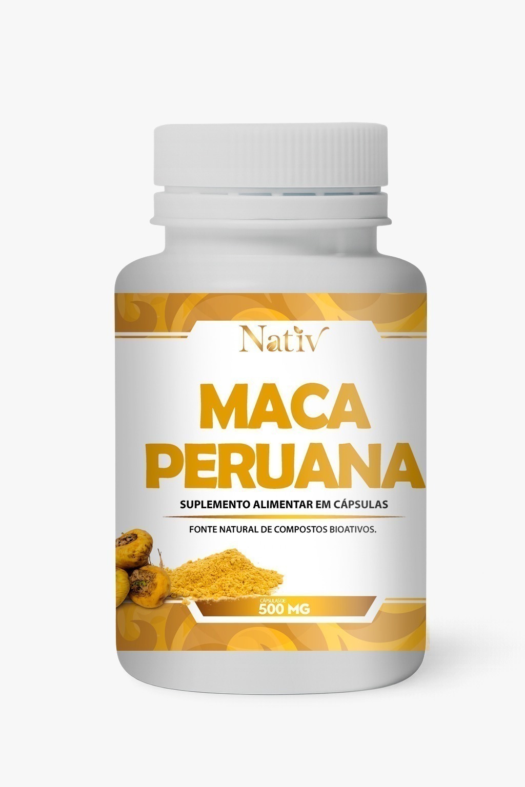 Maca Peruana Suplemento 500g - 120 Cápsulas