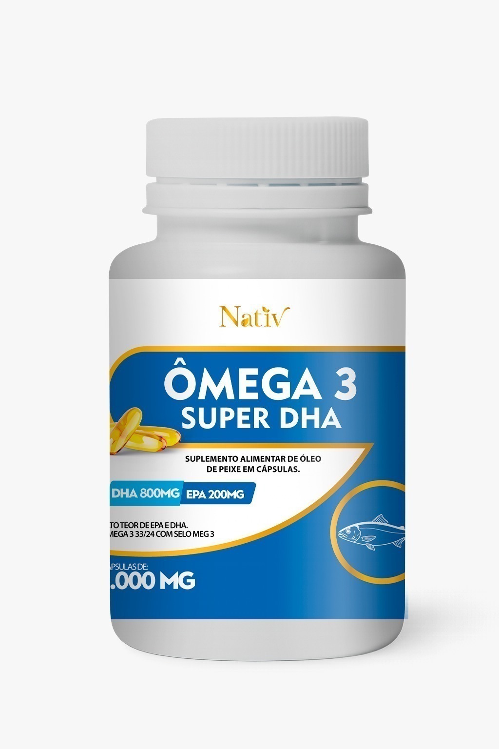 Super Ômega 3 Super DHA - 60 Cápsulas