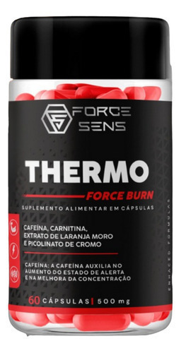 Thermo Caféina 200mg + Taurina 400mg -force Sens 60 Cápsulas
