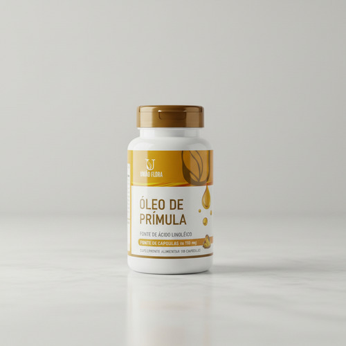Óleo De Prímula - União Flora -500mg Com 60 Cápsulas