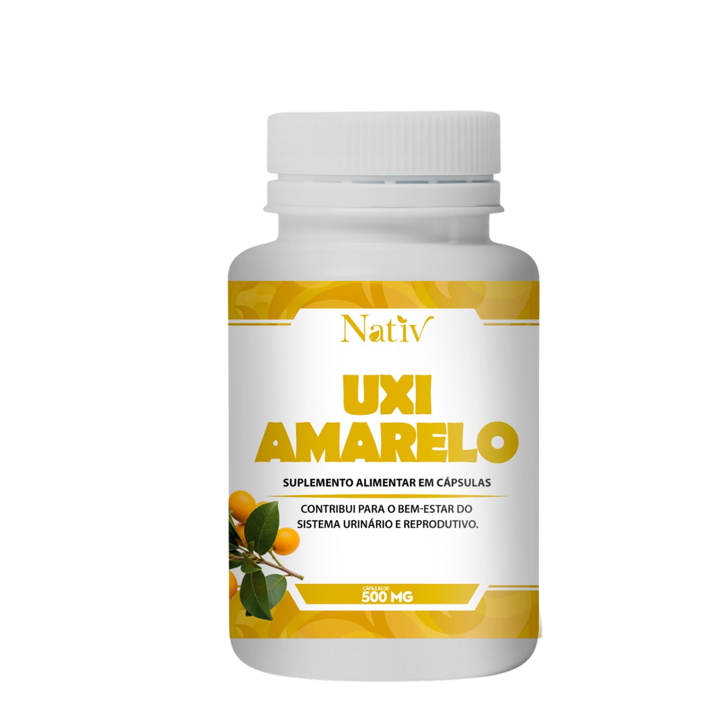 Uxi Amarelo - Nativ - 500mg - 60 Cápsulas