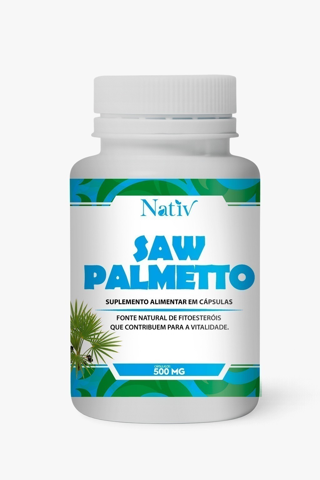 Saw Palmetto - Nativ - 500mg - 120 Cápsulas