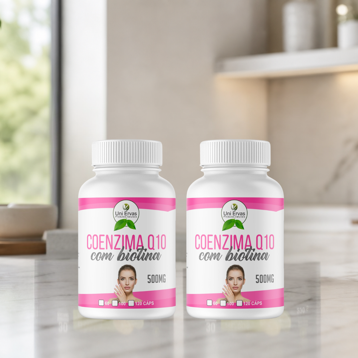 Coenzima Q10 + Biotina - 60 Capsulas