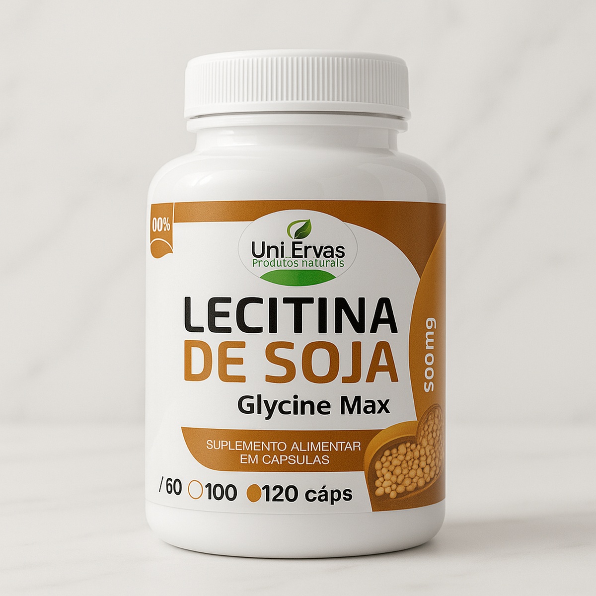 Lecitina de Soja - 60 Capsulas