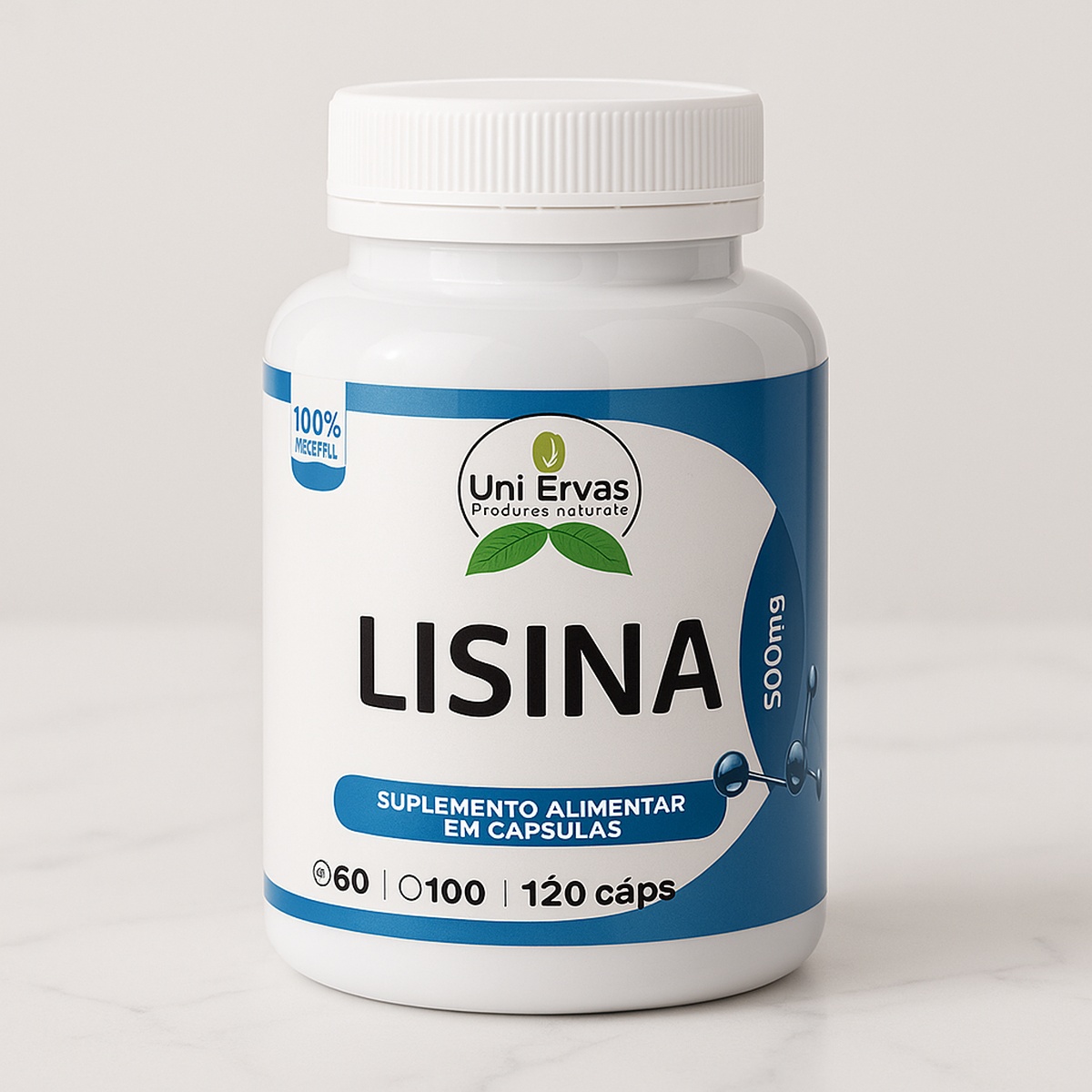 Lisina - 60 Capsulas