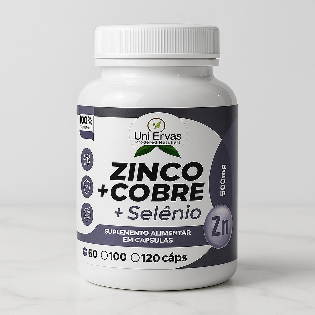 Zinco + Cobre + Selênio - 60 Capsulas