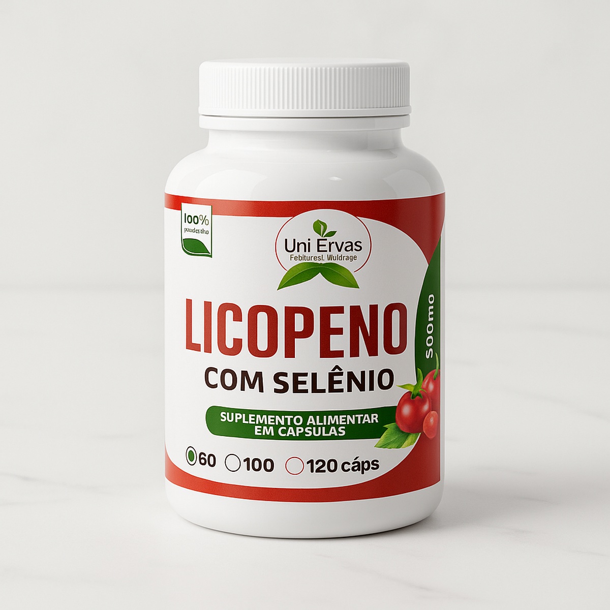 Licopeno com Selênio - 60 Capsulas