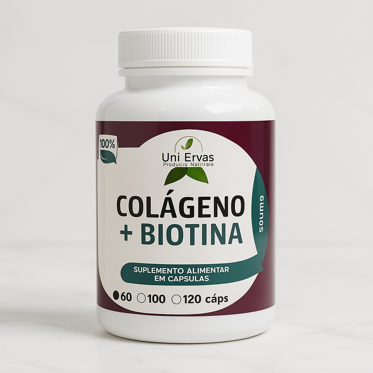 Colágeno + Biotina - 60 capsulas