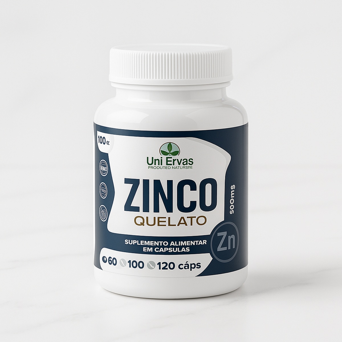 Zinco Quelato - 60 Capsulas